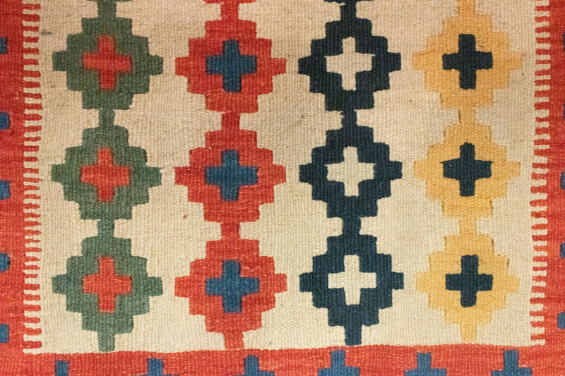 Kelim Carpet - orientalisk matta - 90 x 60 cm - beige