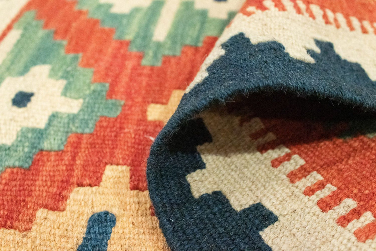 Kelim Carpet - orientalisk matta - 92 x 62 cm - flerfärgad