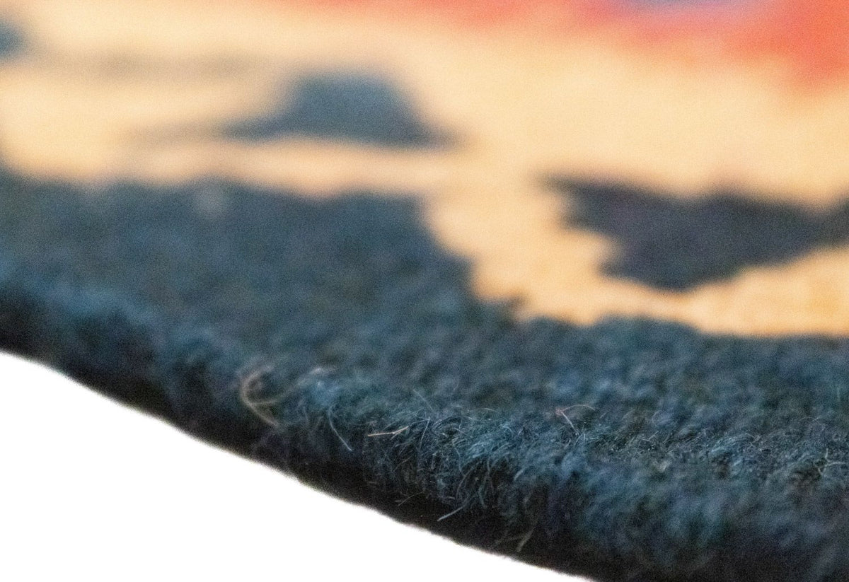 Kelim Carpet - orientalisk matta - 90 x 62 cm - orange