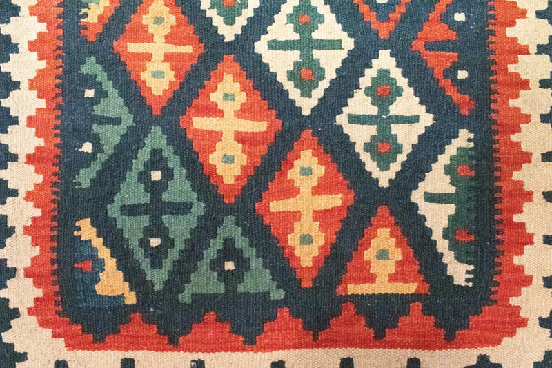 Kelim Carpet - orientalisk matta - 95 x 70 cm - flerfärgad