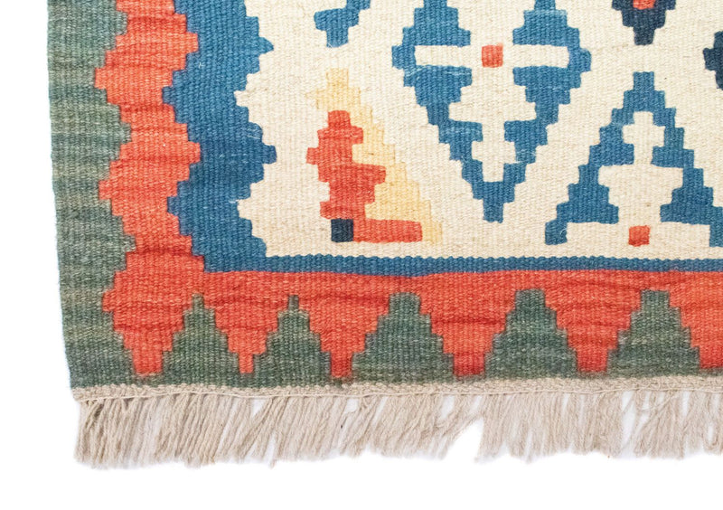 Kelim Carpet - orientalisk matta - 90 x 65 cm - beige