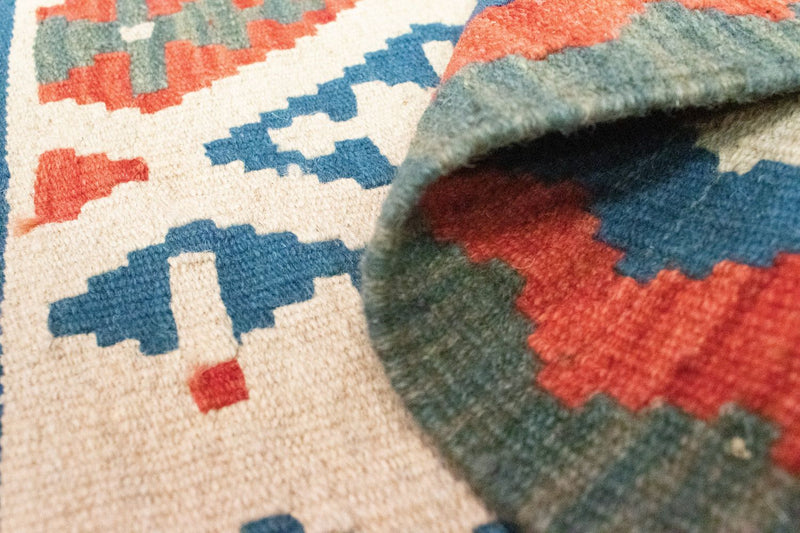 Kelim Carpet - orientalisk matta - 90 x 65 cm - beige