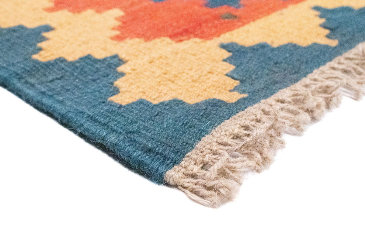 Kelim Carpet - orientalisk matta - 90 x 64 cm - orange