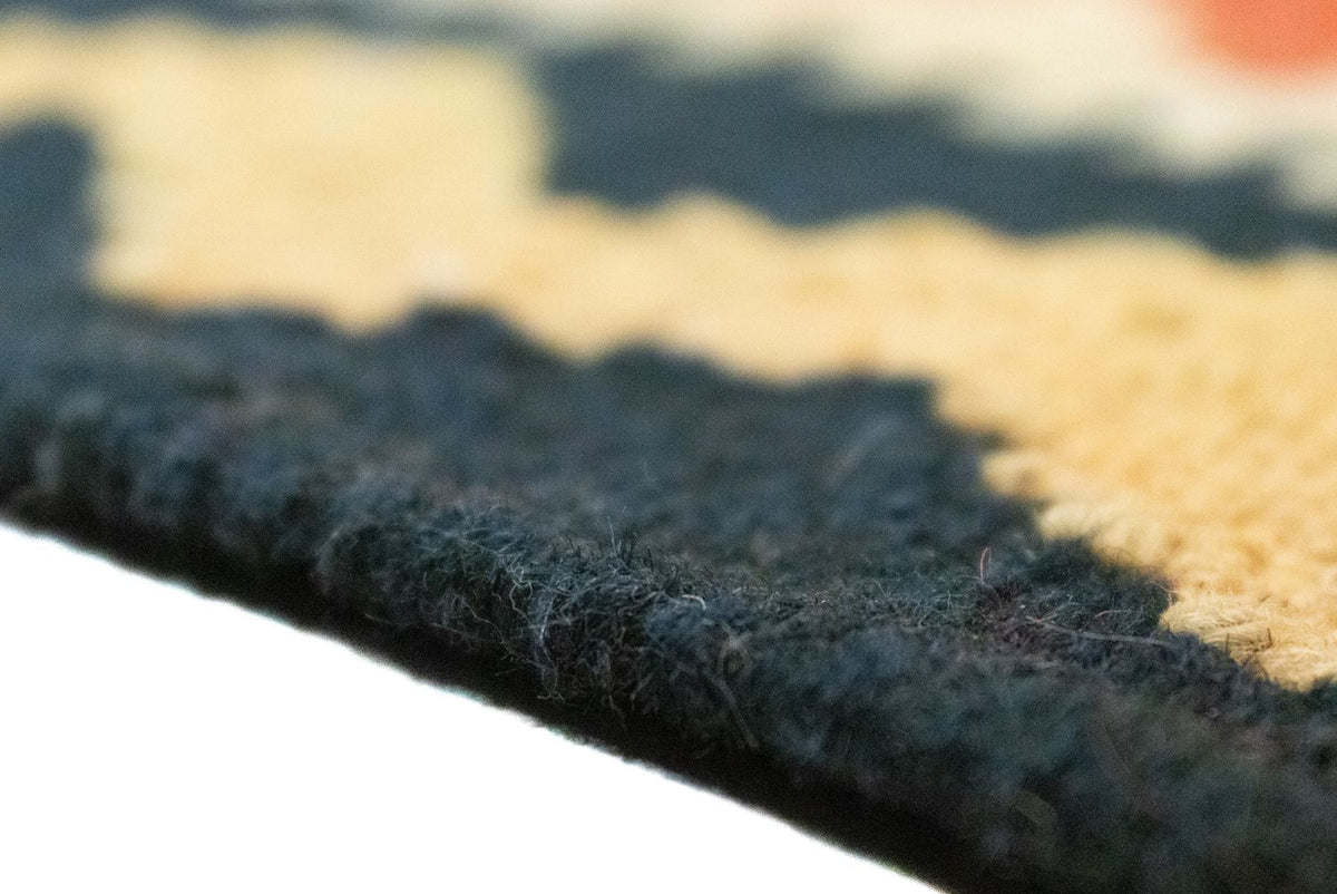 Kelim Carpet - orientalisk matta - 90 x 65 cm - orange