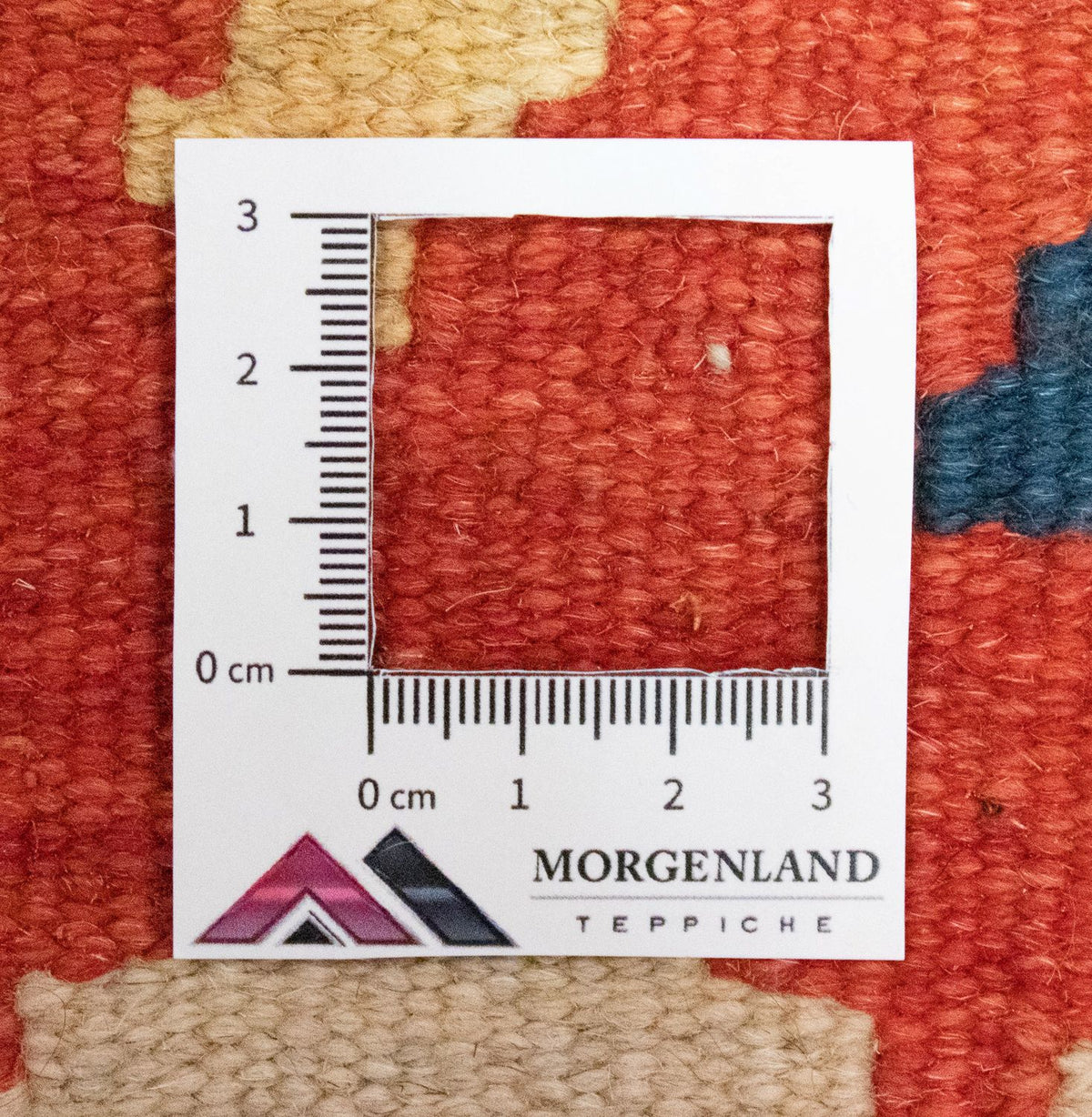 Kelim Carpet - orientalisk matta - 90 x 65 cm - orange