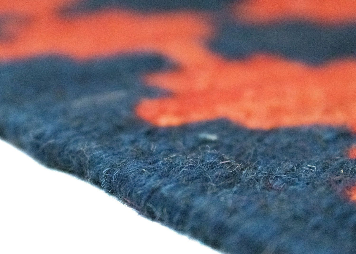 Kelim Carpet - orientalisk matta - 96 x 64 cm - orange