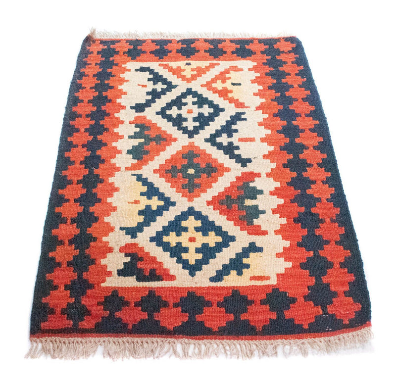 Kelim Carpet - orientalisk matta - 96 x 64 cm - orange