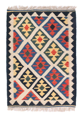 Kelim Carpet - orientalisk matta - 88 x 63 cm - beige