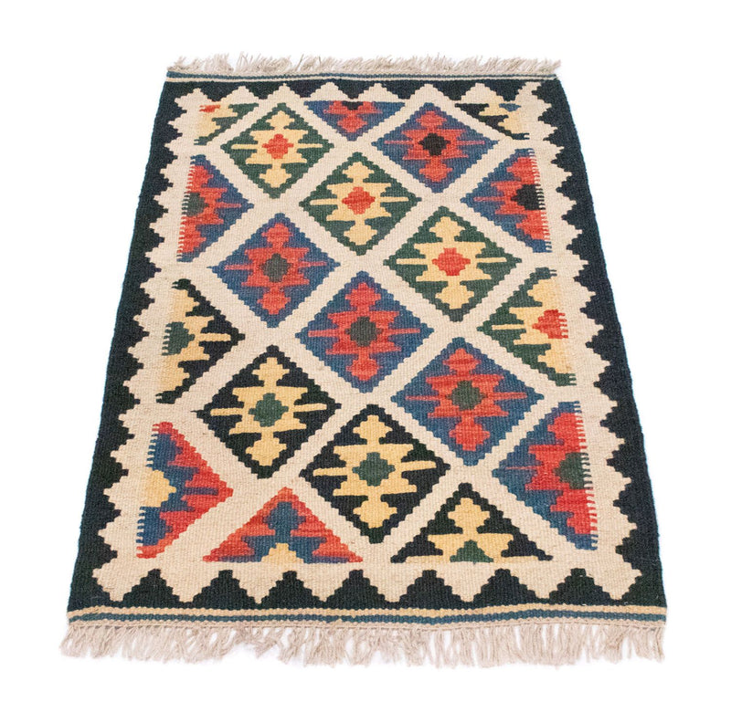 Kelim Carpet - orientalisk matta - 88 x 63 cm - beige