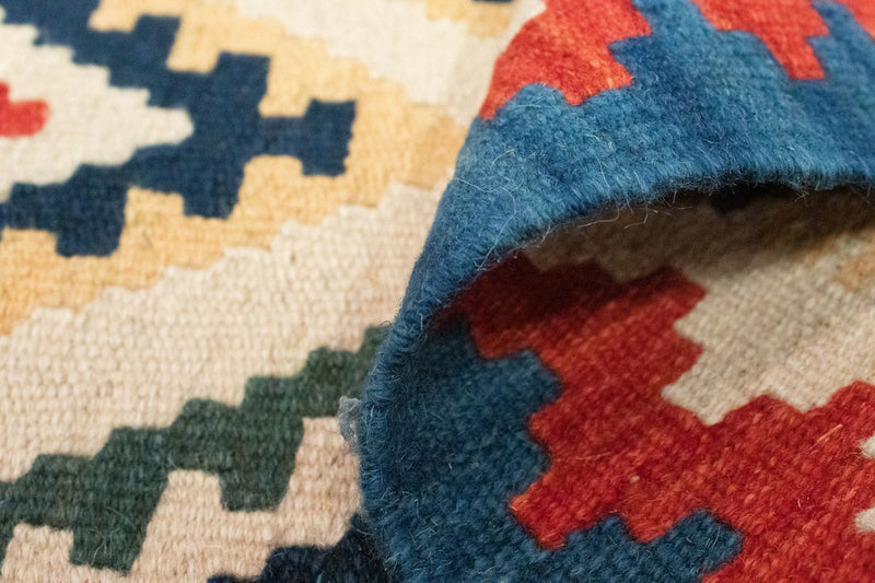 Kelim Carpet - orientalisk matta - 88 x 61 cm - beige