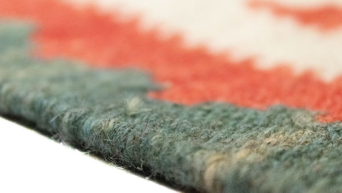 Kelim Carpet - orientalisk matta - 93 x 61 cm - orange