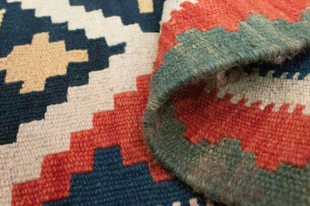 Kelim Carpet - orientalisk matta - 93 x 61 cm - orange