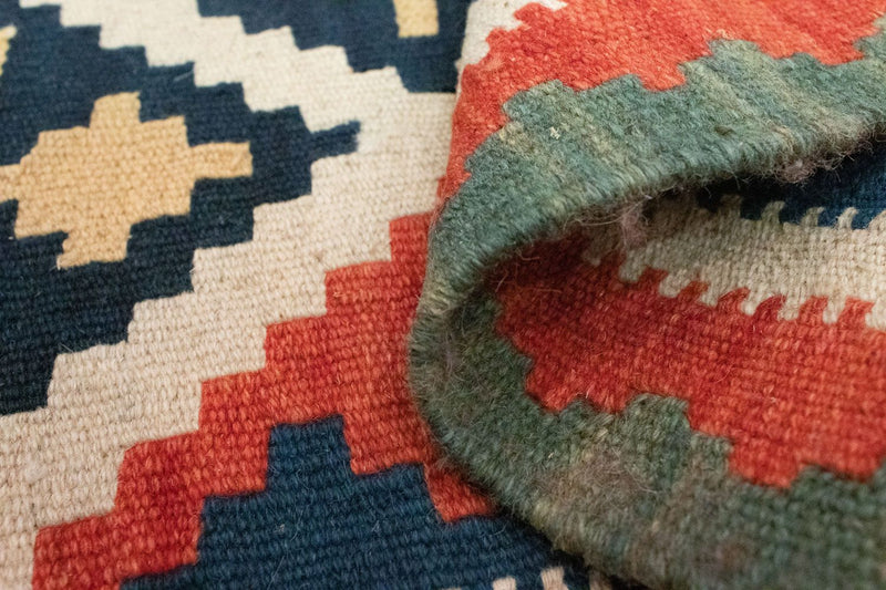 Kelim Carpet - orientalisk matta - 93 x 61 cm - orange