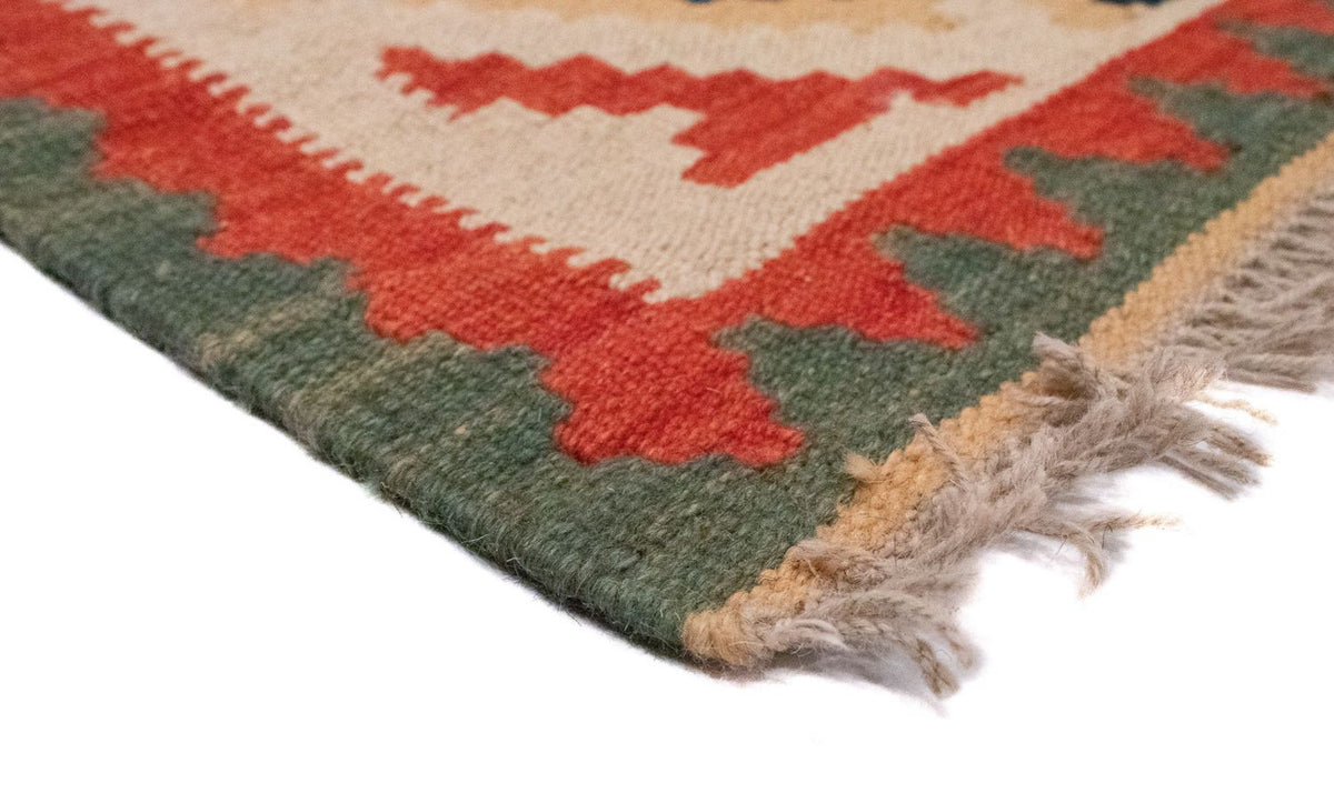 Kelim Carpet - orientalisk matta - 93 x 61 cm - orange