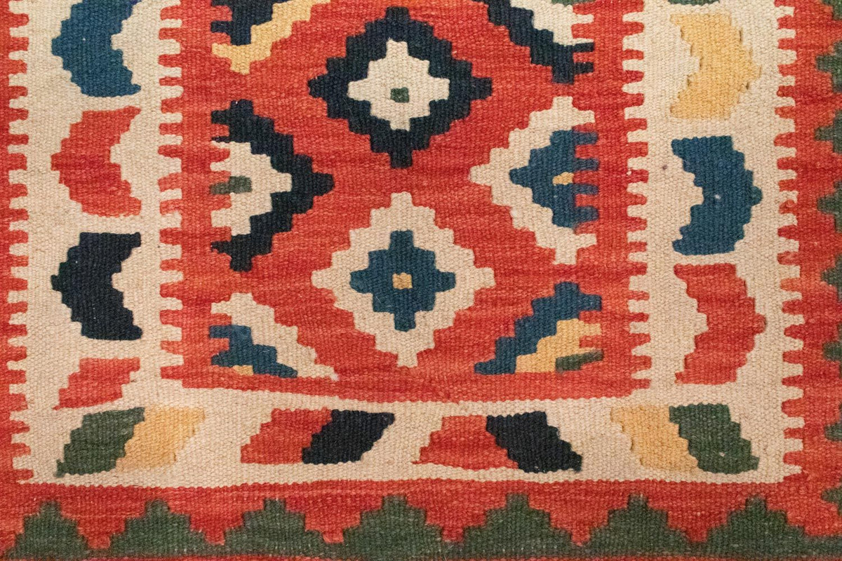 Kelim Carpet - orientalisk matta - 95 x 65 cm - orange