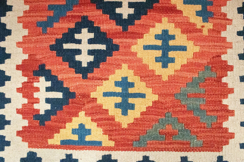 Kelim Carpet - orientalisk matta - 98 x 64 cm - flerfärgad