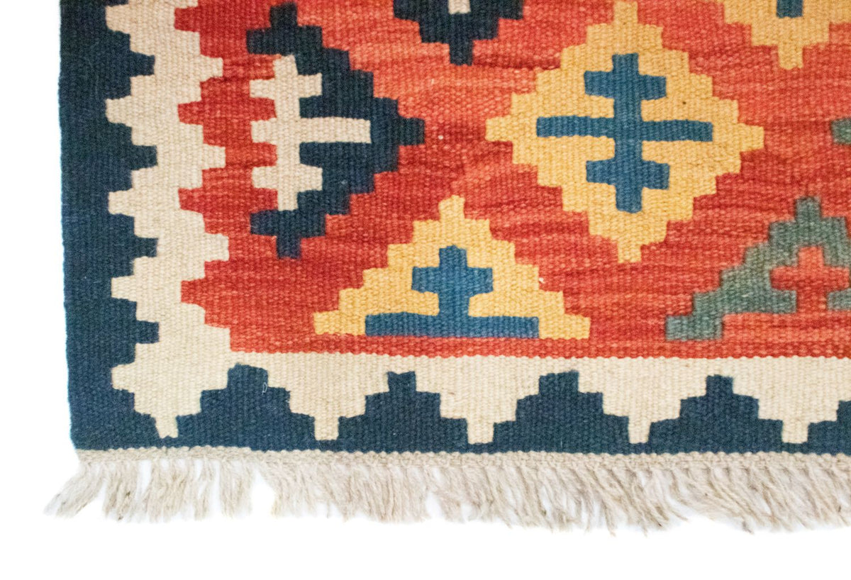 Kelim Carpet - orientalisk matta - 98 x 64 cm - flerfärgad