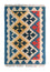 Kelim Carpet - orientalisk matta - 86 x 61 cm - blå