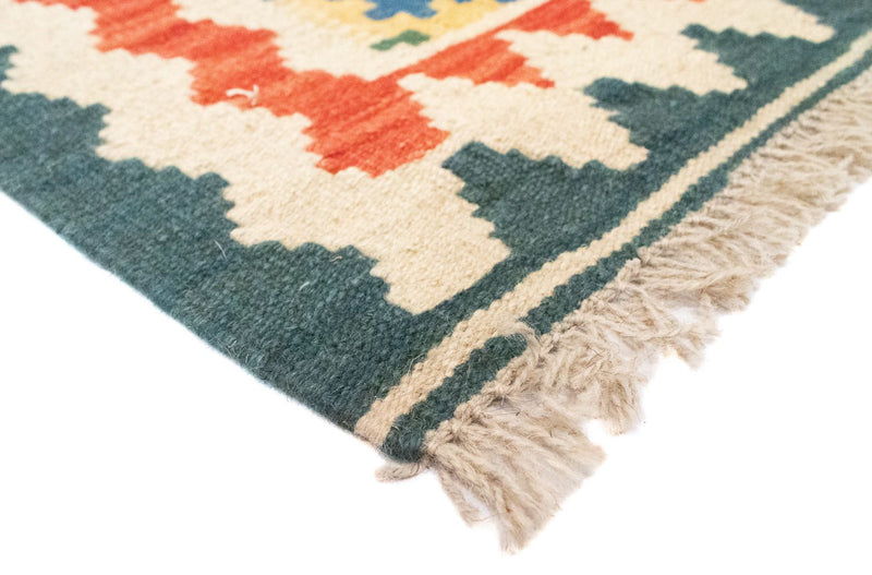 Kelim Carpet - orientalisk matta - 89 x 67 cm - beige