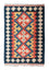 Kelim Carpet - orientalisk matta - 89 x 60 cm - blå