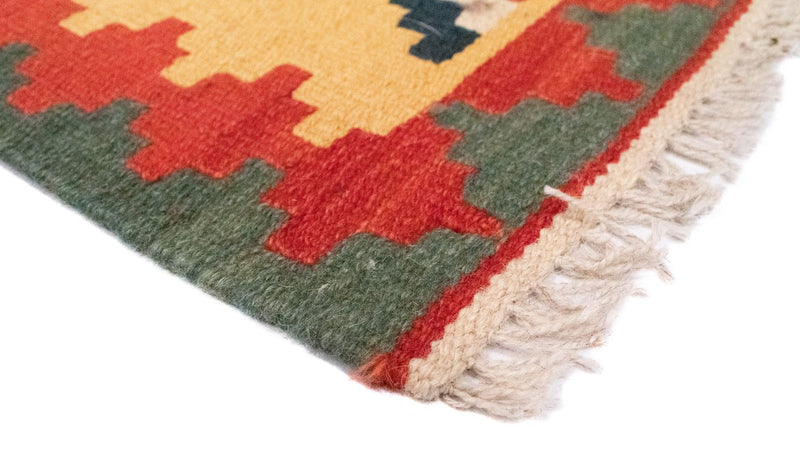 Kelim Carpet - orientalisk matta - 83 x 62 cm - gul