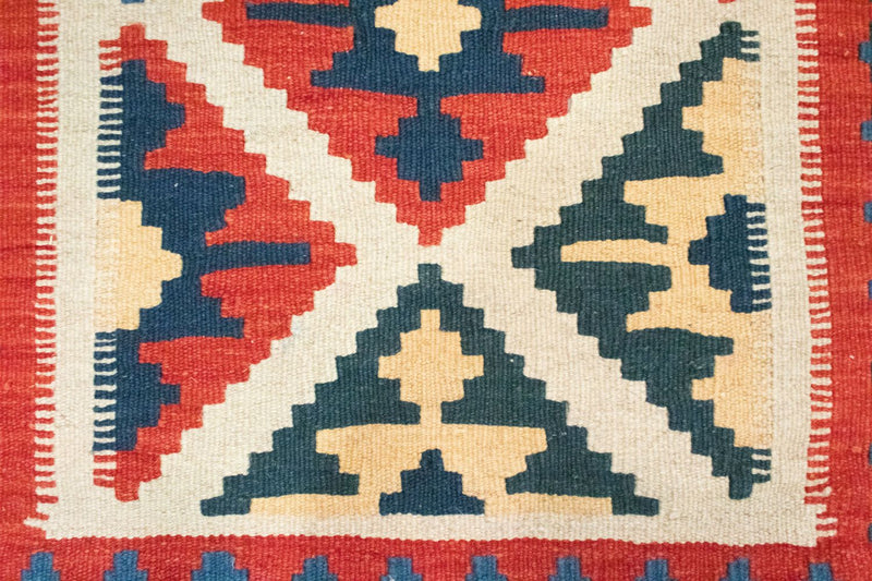 Kelim Carpet - orientalisk matta - 85 x 64 cm - orange