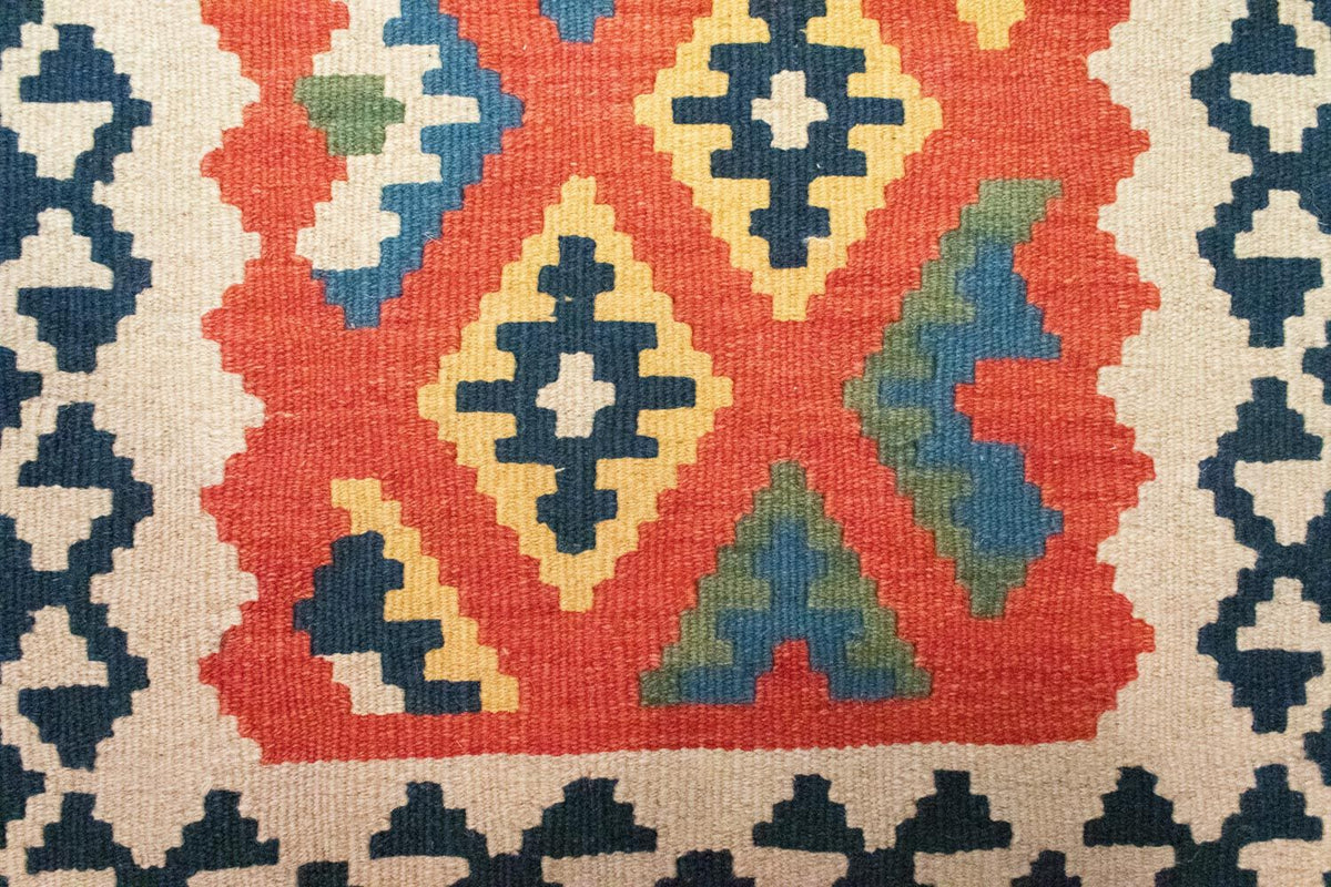 Kelim Carpet - orientalisk matta - 91 x 61 cm - orange