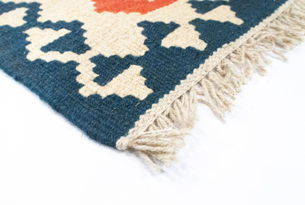 Kelim Carpet - orientalisk matta - 91 x 61 cm - orange