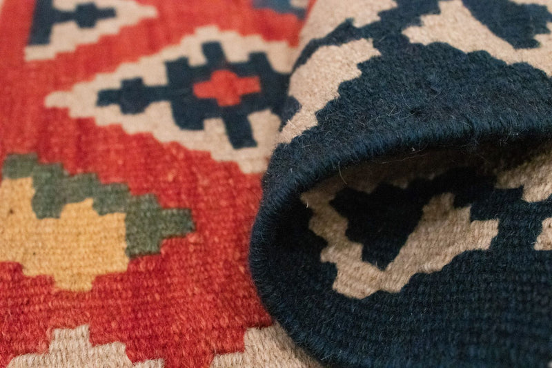 Kelim Carpet - orientalisk matta - 91 x 61 cm - orange