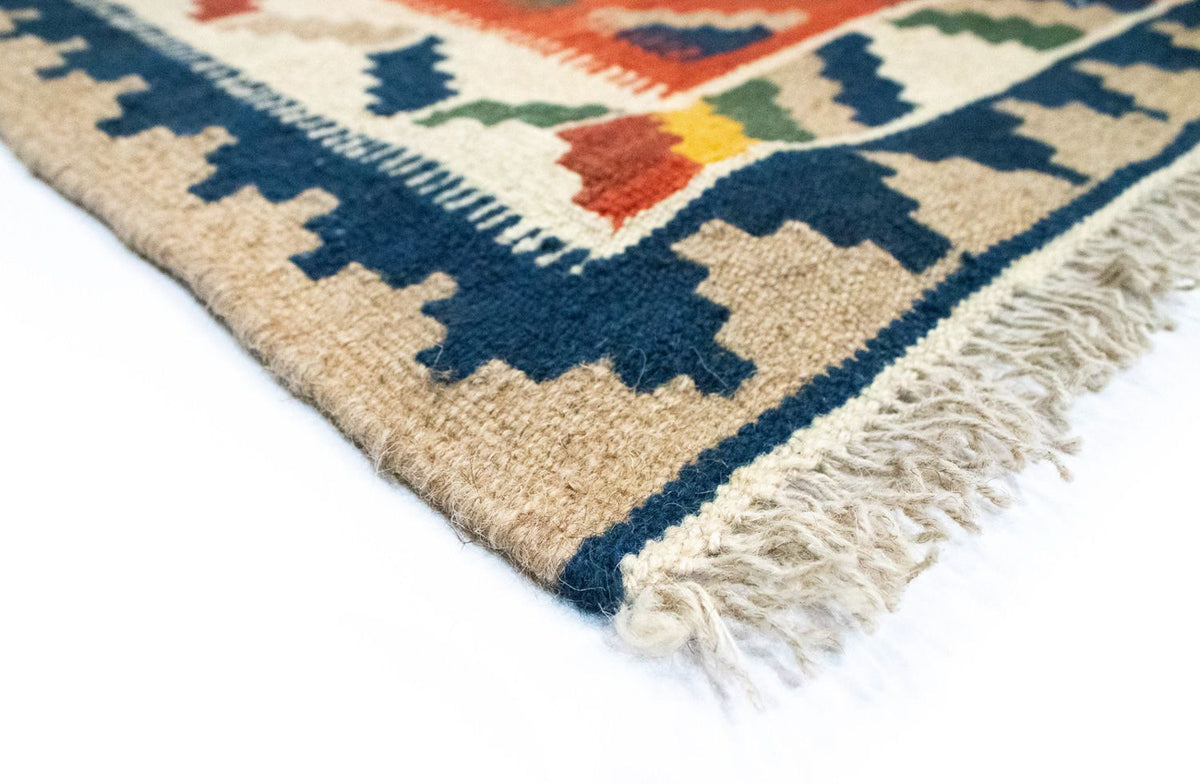 Kelim Carpet - orientalisk matta - 91 x 66 cm - orange