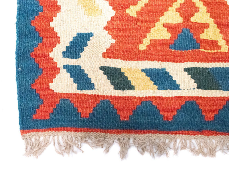 Kelim Carpet - orientalisk matta - 95 x 64 cm - flerfärgad