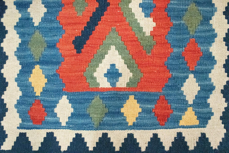 Kelim Carpet - orientalisk matta - 96 x 63 cm - flerfärgad