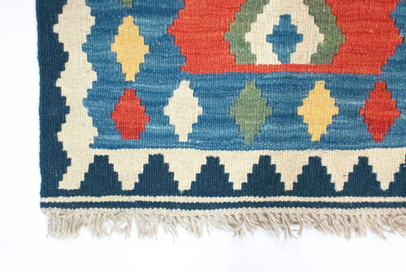 Kelim Carpet - orientalisk matta - 96 x 63 cm - flerfärgad