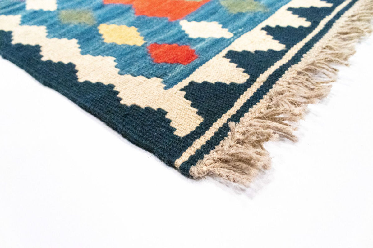 Kelim Carpet - orientalisk matta - 96 x 63 cm - flerfärgad