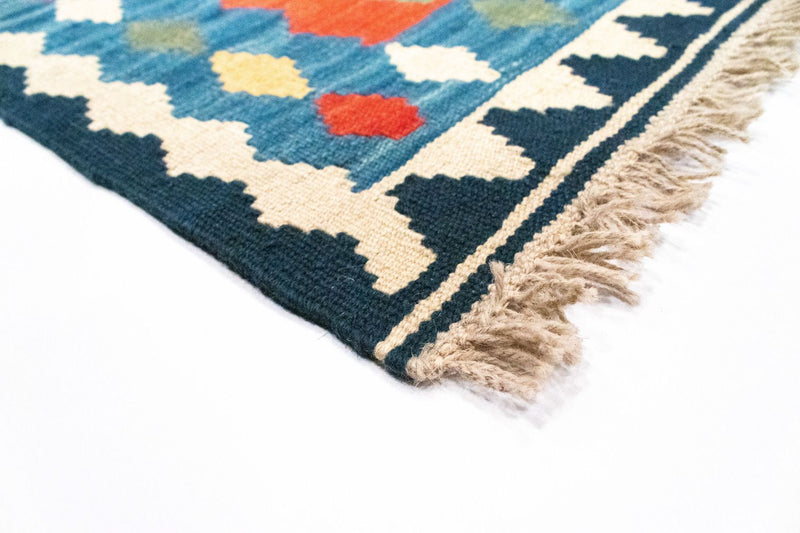 Kelim Carpet - orientalisk matta - 96 x 63 cm - flerfärgad