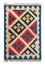 Kelim Carpet - orientalisk matta - 90 x 60 cm - flerfärgad