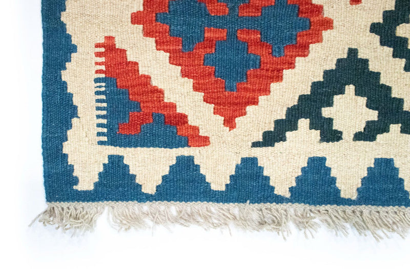 Kelim Carpet - orientalisk matta - 90 x 60 cm - flerfärgad