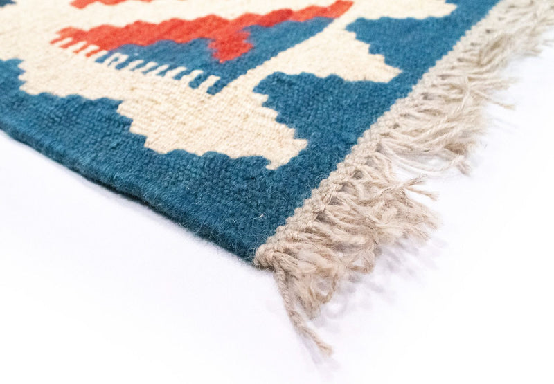 Kelim Carpet - orientalisk matta - 90 x 60 cm - flerfärgad