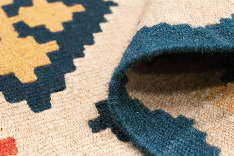 Kelim Carpet - orientalisk matta - 90 x 60 cm - flerfärgad