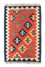 Kelim Carpet - orientalisk matta - 93 x 62 cm - orange
