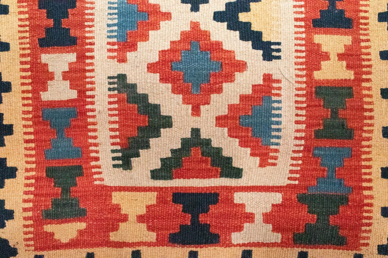 Kelim Carpet - orientalisk matta - 101 x 63 cm - orange