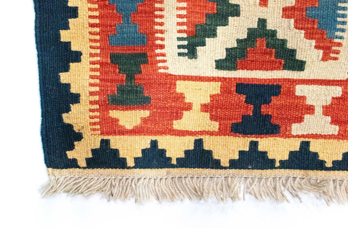 Kelim Carpet - orientalisk matta - 101 x 63 cm - orange