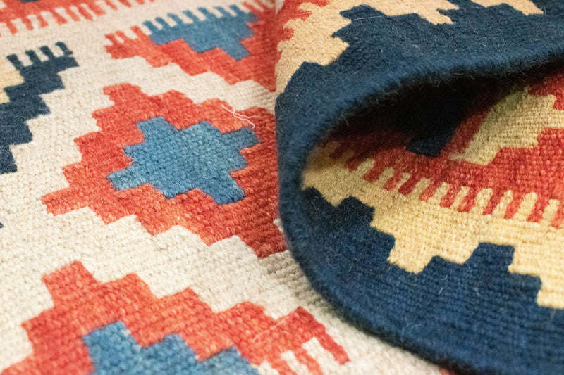 Kelim Carpet - orientalisk matta - 101 x 63 cm - orange