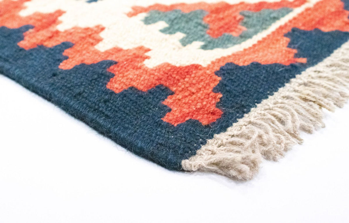 Kelim Carpet - orientalisk matta - 95 x 65 cm - orange