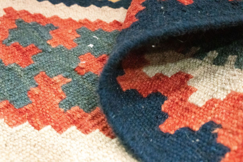 Kelim Carpet - orientalisk matta - 95 x 65 cm - orange