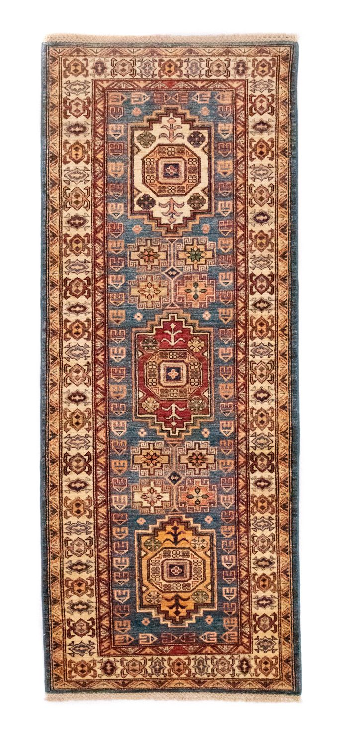 Runner Ziegler Carpet - Kazak - 212 x 79 cm - blå