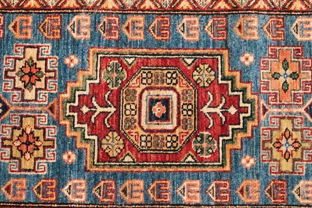 Runner Ziegler Carpet - Kazak - 212 x 79 cm - blå