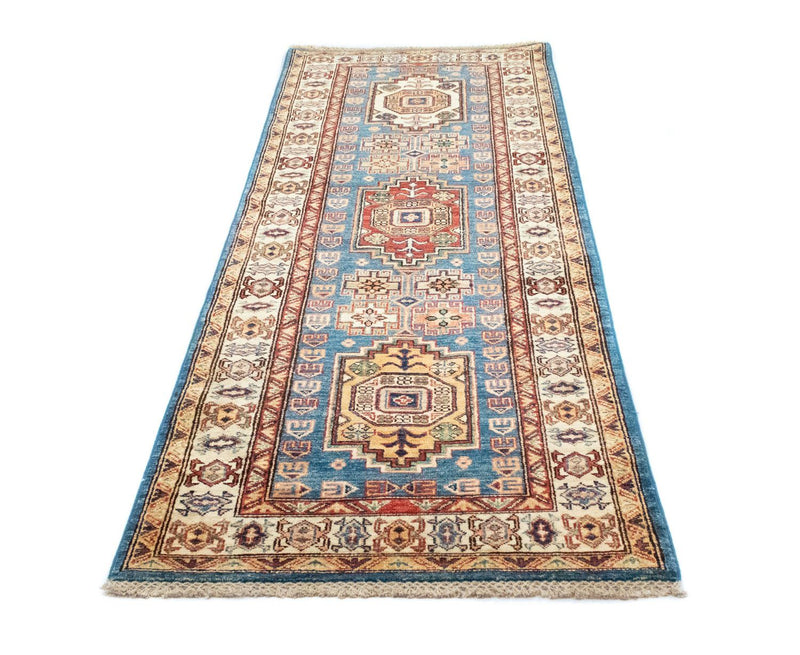 Runner Ziegler Carpet - Kazak - 212 x 79 cm - blå