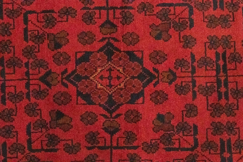 Runner Afghansk matta - Kunduz - 189 x 75 cm - röd