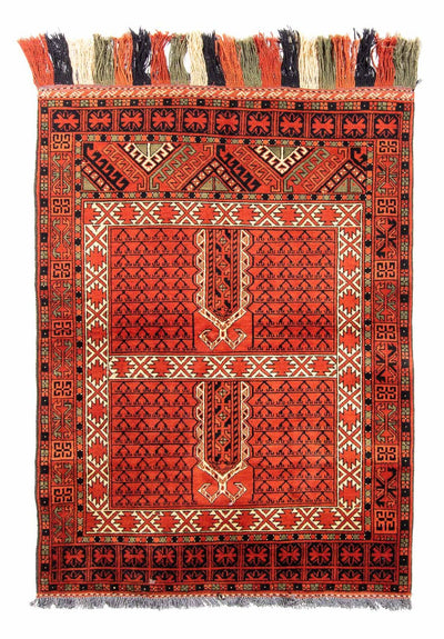 Afghansk matta 118x174cm - Oriental Carpet - rost